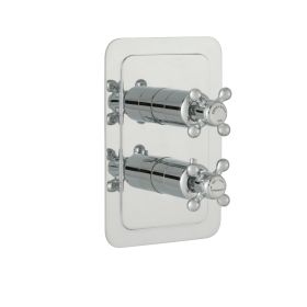 Just Taps Grosvenor Lever Thermostatic Concealed 1 Outlet Shower Valve, Vertical