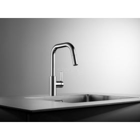 KWC Luna-E single lever Kitchen mixer tap with pull out spray Chrome