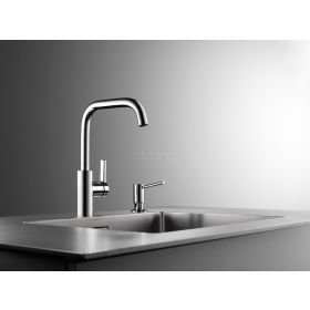 KWC Luna-E U Spout single lever Kitchen mixer tap Chrome