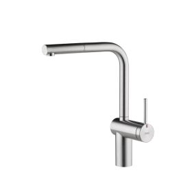 KWC Livello Single lever Kitchen mixer tap with Pull Out spray Stainless Steel