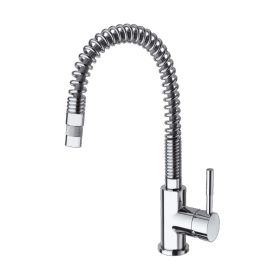 Just Taps Spring Single Lever Sink Mixer, Swivel Spout