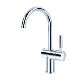 Just Taps Sleek Side Lever Sink Mixer, Swivel Spout
