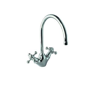 Just Taps Queen's Monoblock Sink Mixer, Swivel Spout