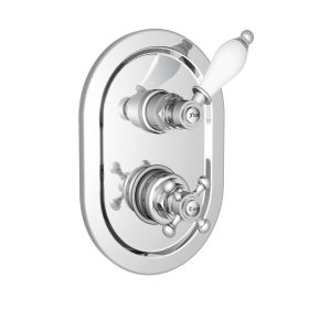 Just Taps Vintage Concealed Shower Valve - Chrome