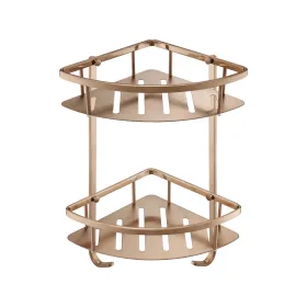 Just Taps Corner Twin Basket-Brushed Bronze