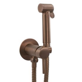Just Taps VOS Douche Set for Cold and Hot Operation-Brushed Bronze