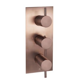 Just Tap VOS Thermostatic Concealed 2 Outlet Shower Valve Vertical