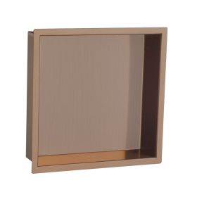 Just Taps Brushed Bronze Shower Niche 300×300mm