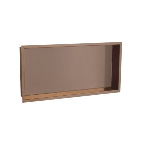 Just Taps Brushed Bronze Shower Niche 600 x 300mm