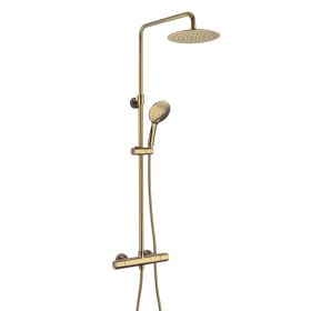 Just Tap VOS Thermostatic bar valve with 2 outlets, adjustable riser and shower kit Cool Touch