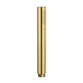 Just Taps Vos Round Slim Shower Handle Brushed Brass