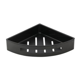 Just Taps Corner Basket with Shelf-Matt Black