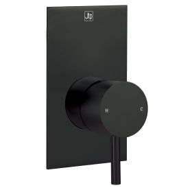 Just Taps VOS Single Lever Manual Concealed Shower Valve, HP1-Matt Black