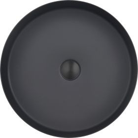 Just Taps VOS Grade 316 Stainless Steel Round Counter Top Basin 360mm-Matt Black 