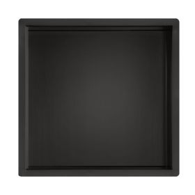 Just Taps Square Shower Niche 300 x 300mm-Matt Black