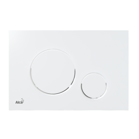 Alca thin flush plate (round) - white