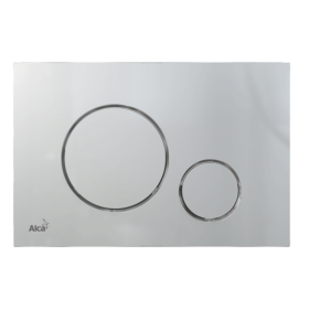 Alca thin flush plate (round) - matt chrome