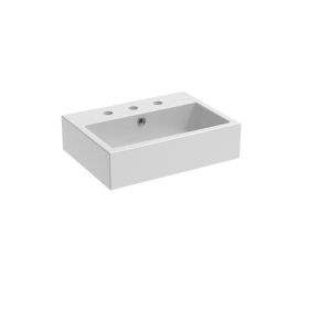 Saneux MATTEO 50x37cm washbasin 3TH - Gloss White