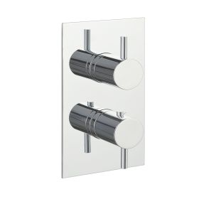 Just Taps Florence Thermostatic Concealed 1 Outlet Shower Valve-Brass with Chrome Finishing.