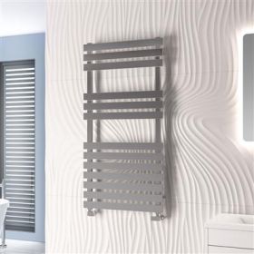 Eastbrook Biava Flat Multirail 1190 x 500 Polished Stainless Steel Designer Radiator