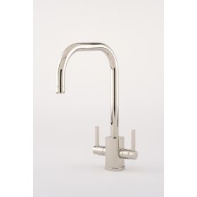 Perrin & Rowe Juliet Square Kitchen Mixer 'U'  Spout Polished Nickel