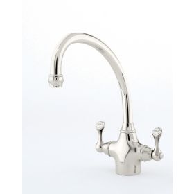 Perrin & Rowe Etruscan mono Kitchen mixer Tap Polished Nickel