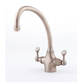 Perrin & Rowe Etruscan mono Kitchen mixer Tap Pewter