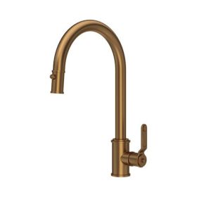 Perrin & Rowe Armstrong Single Lever Pull-down Textured Kitchen mixer Tap English Bronze