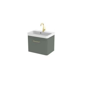 Saneux HYDE 55cm 1 drawer wall mounted unit - Matt Sage