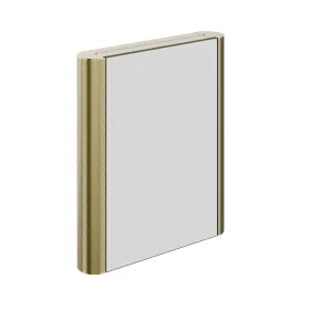 HiB Bastille Mesh LED W60 x H70 x D12.2cm Cabinet - Brushed Brass