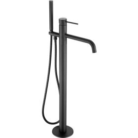 Just Taps VOS Floor Standing Bath Shower Mixer Tap  with Kit-Matt Black