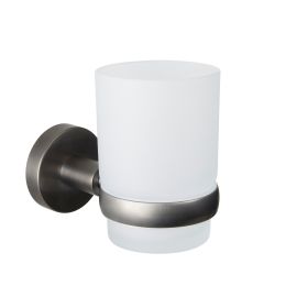 Just Taps VOS Brushed Black Tumbler Holder