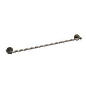 Just Taps VOS Brushed Black Towel rail, 600mm 