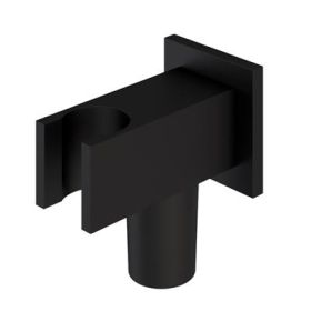 Eastbrook Square Wall Elbow & Shower Handset Holder - Matt Black