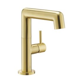 Just Taps Evo Side lever basin mixer-Brushed Brass