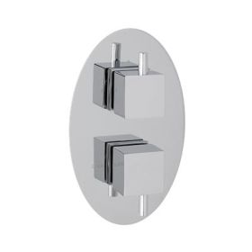 Eastbrook (Single) Square Lever Control Handle for Valve Plates - Chrome