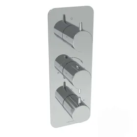 Saneux EDEN 3 way handles & plate finish kit in portrait (for ED021) - Chrome