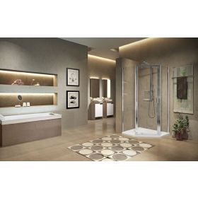 Novellini Lunes 2.0 Pentagonal PG Shower Enclosure