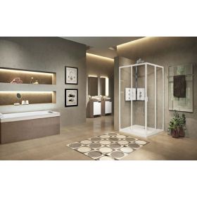 Novellini Lunes 2.0 A Corner Entry Shower Enclosure