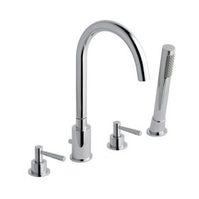 Eastbrook Prado Lever 4 Tap Hole Bath Shower Mixer Tap (BSM) Chrome