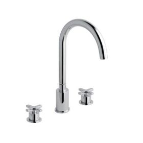 Eastbrook Prado Star 3 Tap Hole Bath Filler Tap Chrome