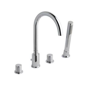 Eastbrook Prado Cylinder 4 Tap Hole Bath Shower Mixer Tap (BSM) Chrome