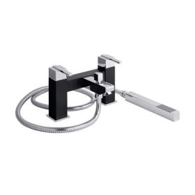 Eastbrook Prado 600 Bath Filler Tap with Handset Black