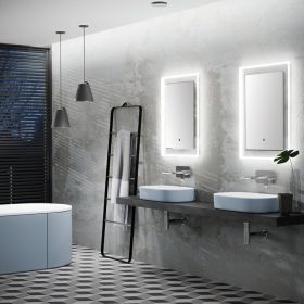 HIB Element Illuminated Bathroom Mirror 70 x 50cm