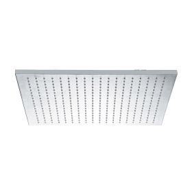 Just Taps Rainshower Square Ceiling Mounted Fixed Shower Head 400mm - Chrome
