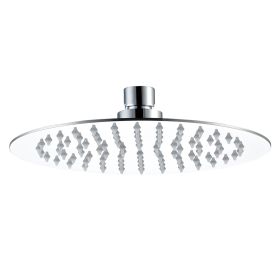 Just Taps Glide Ultra-Thin Round Fixed Shower Head 400mm-Chrome