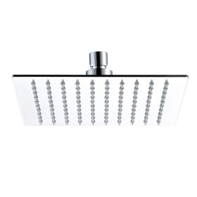 Just Taps Glide Ultra-Thin Square Fixed Shower Head 400mm x 400mm - Chrome