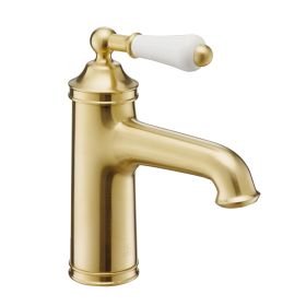 Just Taps Single Lever Basin Mixer Brushed Brass