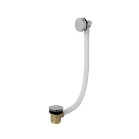 Eastbrook Round Waterfall Bath Filler Tap with Waste Chrome