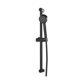 Eastbrook 640mm Tall Adjustable Slide Riser Kit with Shower Handset &amp; Hose - Matt Smooth Black